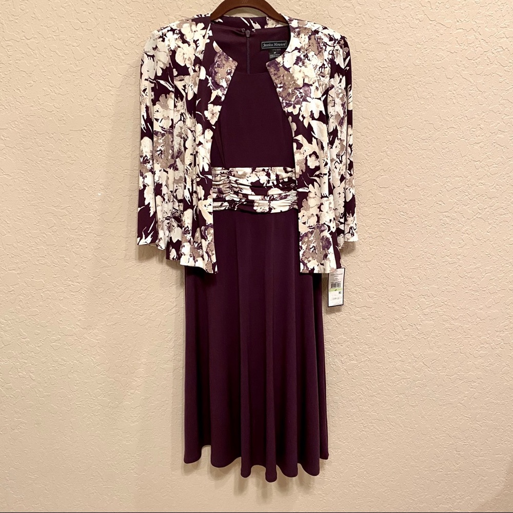Jessica Howard Sleeveless Dress w/Jacket Sz 4P NWT
